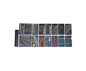 GEDORE Werkzeugwagen 1500 ES-02-2004 0620 - Carro de Herramientas con 207 Piezas, 117.1 kg (Color Azul/Negro)