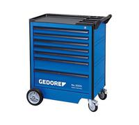 GEDORE Werkzeugwagen 2005 0511, Carro de Herramientas con 7 Cajones (Azul/Negro), 550 mm x 1000 mm, 93 kg