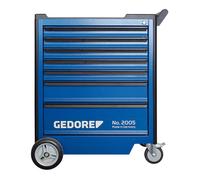 GEDORE Werkzeugwagen 2005-TS-308, Carro de herramientas azul y negro con 308 herramientas incluidas
