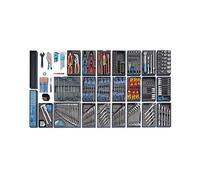 GEDORE Werkzeugwagen ES-03-2004 0810 Carro de Herramientas de Taller con 325 Piezas, Azul y Negro