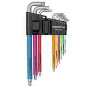 GEDOREred R36601009 Angled Screwdriver Set 6 Carat 1.5-10 mm 9 Pieces with