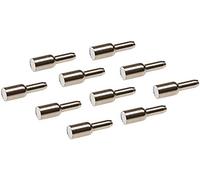 Gedotec 100 soportes de balda soportes de balda acero niquelado | taladro-Ø 3 mm | soportes de balda para baldas de madera - baldas de madera | soportes de balda acero galvanizado | soportes de bald