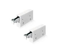 Gedotec Armario Colgante de Pared Visible | Capacidad de Carga 200 kg | Acero Níquelado | Soporte de Armario de Cocina Atornillado - 1 par (2 Piezas)