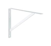 Gedotec Athena - Soporte de pared para cargas pesadas, 1 unidad, 600 mm de profundidad, soporte de carga pesada, color blanco, capacidad de carga de 300 kg, soporte de estantería de acero macizo