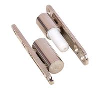 Gedotec Bandas de renovación de acero niquelado, 1 bisagra para puerta con tecnología de rodamiento deslizante sin mantenimiento, diámetro: 15 mm, bisagras atornillables, 2 piezas