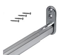 Gedotec Barra de armario 40-60 cm Cromado Brillo | TELEMAGIC | 1 juego barra telescópica extensible 400-600 mm | 22 x 15 mm Tubo telescópico para armario | tubo de armario telescópico flexible