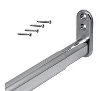 Gedotec Barra de armario 60-90 cm Cromado Brillo | TELEMAGIC | 1 juego barra telescópica extensible 600-900 mm | 22 x 15 mm Tubo telescópico para armario para montaje en pared