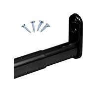 Gedotec Barra de armario Negro 40-60 cm| TELEMAGIC | 1 juego barra telescópica extensible 400-600 mm | 22 x 15 mm Tubo telescópico para armario para montaje en pared