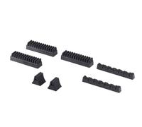 gedotec besteckhalter-sortiment Estuche de cubertería autoadhesiva con recubrimiento fieltro para 70-teiliges CUBIERTOS sentido está Negro besteckeinlage Gavetas & Cajones Calidad MARCAS SU SALA ESTAR