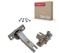 Gedotec Bisagra de cazoleta para puerta de cocina | 10 bisagras para muebles con placa de montaje | Metalla Mini A 95 | agujero de cazoleta 26 mm