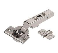 Gedotec Bisagra de fondo para armario de cocina con amortiguación Blum Clip Top - 71B3550 | Bisagra de puerta con Ø de fondo de 35 mm para atornillar | 1 unidad - Bisagra de mueble de 110° con placa