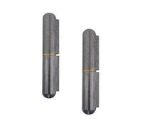 Gedotec Bisagra soldable para puerta metálica Bisagras soldables de 2 piezas para puertas metálicas | Altura de la bisagra soldable: 150 mm | MADE IN GERMANY | Capacidad de carga 290 kg