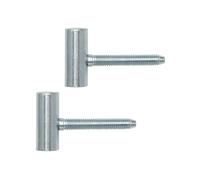 Gedotec Bisagras - Bisagras de renovación Bisagras de puerta de acero galvanizado | 2 bisagras de puerta para atornillar - taladrar | MADE IN GERMANY