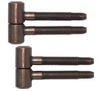 Gedotec Bisagras para puertas de interior Bisagras de renovación Bisagras de embutir de 2 piezas para puertas de madera galceadas | tamaño ø 16 mm | metal patinado envejecido