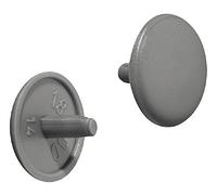 Gedotec Bouchon à Vis Meuble RAL 7037 | Couvercle Cache Vis en Plastique Gris pour Visserie Trou Rond | Idéal pour Meuble, Boite, Armoire et Rangement en Bois | Ø 12 mm - Gris Foncé 50 pièces