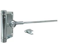 Gedotec Cierrapuertas interior con muelle | Muelle de puerta con fuerza de cierre 25 kg | Cierrapuertas de acero galvanizado | 1 pieza - Cierre automático de resorte para puerta de jardín y puerta de