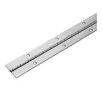 Gedotec Cinta para piano para atornillar | Banda puerta enrollada | Bisagra para puerta acero inoxidable 1.4016 | Cinta atornillable 1500 x 32 mm | Estable | Bisagra para muebles perforada | 1 pieza