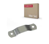 Gedotec Colgador central de cocina, armario para montaje en pared, 65 x 17 mm, acero galvanizado, soporte de armario para armarios colgantes y armarios superiores, 10 unidades
