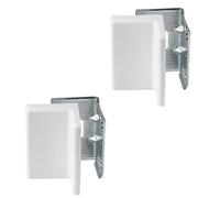 Gedotec Colgador de armario ajustable para atornillar | tapa de cierre blanca | acero galvanizado | capacidad de carga del colgador de armario 150 kg