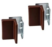 Gedotec Colgador de armario ajustable para atornillar | tapa marrón | acero galvanizado | capacidad de carga del colgador de armario 150 kg
