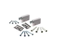 Gedotec Colgador de armario con riel de montaje blanco | Capacidad de carga 150 kg | 1 juego completo - Colgador de mueble con placa de soporte y material de fijación a la pared | H10630