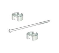Gedotec Conector de acero para encimeras de cocina, 10 unidades, diámetro de 20 mm, conector de placas FIX-MORE, a partir de 10 mm de grosor, para encimeras y mostradores