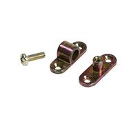 Gedotec Conector de cuerpo para muebles, conector para tornillos, conector de armario de metal, herrajes para camas, muebles y construcción de metal, juego de 10 unidades