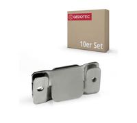 Gedotec Conector Tipo A Para Muebles de Sofá o Cama - Metal Galvanizado - Herrajes Para Camas, Muebles Tapizados, Mesas - Juego de 10 Conectores de Madera Universales