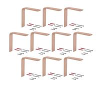 Gedotec Consola de madera en ángulo de pared, 2 unidades, soporte de madera de haya, 150 x 100 mm, Country