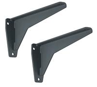 Gedotec Consola resistente | 2 unidades - Soporte angular | MIRA Strong | Longitud 580 mm | Capacidad de carga de 500 kg por par | Soporte de estante de acero sólido gris | montaje en pared