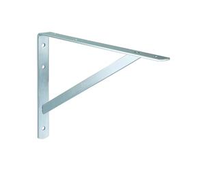 Gedotec Escuadra de carga pesada ATHENA 1 pieza - profundidad 400 mm - soporte de carga pesada galvanizado gris - soporte mural capacidad 300 kg - escuadra metal macizo - soporte de estante
