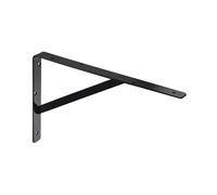 Gedotec Escuadra de carga pesada ATHENA 1 pieza - profundidad 600 mm - soporte de carga pesada Negro - soporte mural capacidad 300 kg - escuadra metal macizo - soporte de estante