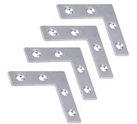 Gedotec esquinera pesada metal 90° | 4 piezas escuadra 40x40x10 mm | ángulos planos de unión y refuerzo | ángulo para muebles ángulo de construcción ángulo plano de metal ángulo de metal ángulo de 9