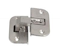 gedotec falt-türscharnier eckschrank-scharnier Bisagra de Muebles acero niquelado Fuga 4-18mm puerta con ángulo apertura 150° 3-dimensional AJUSTABLE CALIDAD MARCA PARA SU SALA ESTAR