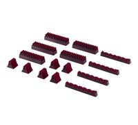 GedoTec Gama de Cubiertos titular Estuche de cubertería autoadhesiva con Fieltro para 50-piezas Cubiertos rojo vino Calidad de marcas para su Sala de estar - borgoña, 90-teilig - Besteck