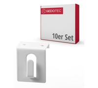 Gedotec Ganchos de ventana blancos | Ganchos de acero | Ganchos decorativos Para colgar en puertas y ventanas de hasta 17 mm | Sin pegar ni taladrar