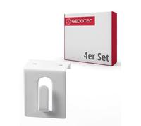 Gedotec Ganchos de ventana blancos | Ganchos de acero | Ganchos decorativos Para colgar en puertas y ventanas de hasta 17 mm | Sin pegar ni taladrar