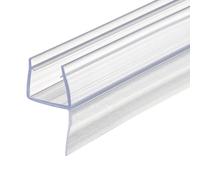 Gedotec Goma mampara ducha 200 cm, Junta de puerta vidrio junta pared de ducha para cabinas de ducha | ducha longitud 2000 mm | PVC transparente | vidrio 8-10 mm de grosor