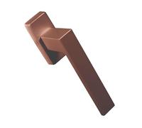 Gedotec herraje de puerta de aluminio - manilla de ventana cobre olivo sobre roseta ovalada | 1 ud. persiana oscilo-batiente olivo sin cilindro de cierre | PUSH 1317 | herraje de ventana para ventan