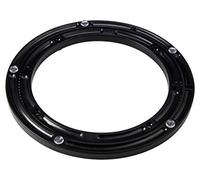 Gedotec Herraje Giratorio de 360°, Disco Giratorio de 230 mm de diámetro, Plato Giratorio de plástico Negro, rodamiento de Bolas a presión, Capacidad de Carga de 200 kg