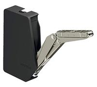 Gedotec Herraje para puerta de cocina, soporte para muebles, herrajes abatibles FREE FLAP 3.15 para puertas de madera, modelo G: 6,9 - 27,3 kg, 1 juego completo - bisagras antracita para armarios