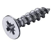 Gedotec Juego de fijación para cinta de piano para atornillar, juego de 50 unidades, niquelado, 2,5 x 16 mm, tornillos para madera con cabeza avellanada y rosca completa, tornillos para aglomerado