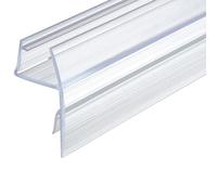 Gedotec Junta de repuesto de 180°, junta de ducha de 10-12 mm, junta de puerta de cristal para mamparas de ducha, mamparas de ducha, junta labial de plástico PVC transparente,