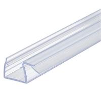 Gedotec Junta de repuesto de 90°, junta de ducha de 10-12 mm, junta de puerta de cristal para mamparas de ducha de 2000 mm, PVC transparente, 1 unidad
