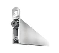 Gedotec Junta de suelo retráctil, 1 unidad de junta para puerta de 12 x 40 mm, cuadrada, longitud 830 mm, acortable, para puertas, protección contra el viento, aislamiento térmico, para ranurar