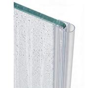 Gedotec Junta lateral para puerta de ducha de 200 cm - Junta para puerta de cristal de ducha de 10 - 12 mm - Juntas para puertas de ducha transparentes resistentes a los rayos UV - mampara de ducha