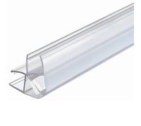 Gedotec Junta magnética para puerta de ducha, 90 °, para mamparas de ducha, cabinas de ducha, puertas correderas, PVC transparente, junta para puerta de cristal de 8-10 mm de grosor