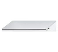 Gedotec Kantengriff Tirador Armario Manilla de la Puerta - Aluminio Plata Anodizada, Maß AxB: 70 x 42 mm