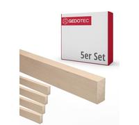Gedotec Listones de madera para manualidades y construcción de haya - 95 cm | 5 unidades 10 x 29 x 950 mm | Basic | versátil para manualidades y construcción de diferentes objetos