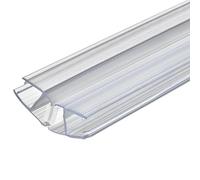 Gedotec Magnet-Dichtung Ducha Sellado 135°para Duschtrennwände - Mamparas de - Puertas Corredizas | PVC Transparente | Glastür-dichtung para Grueso Cristal 8-10mm | 1 Pieza - Labio